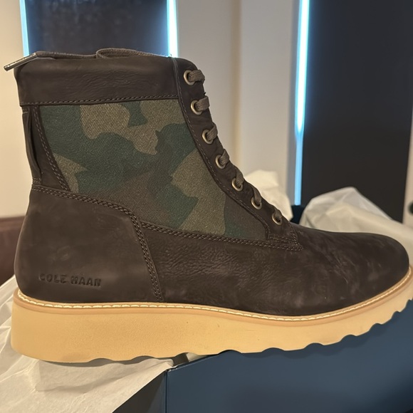 Cole Haan Boots (black and camo) - Picture 3 of 5